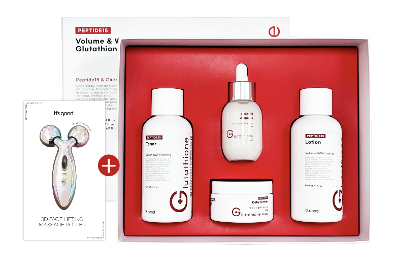 Peptide15 Volume&Whitening  Glutathione Skincare 4Pcs Set 
