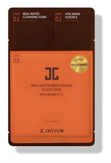 Real Water Brightening Black Маск 3Step (1EA)