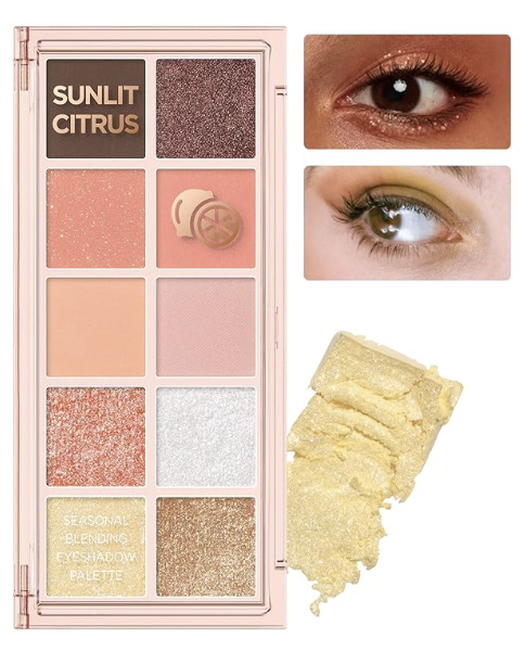 Peach C Seasonal Blending Eyeshadow palette (04 Sunlit Citrus)