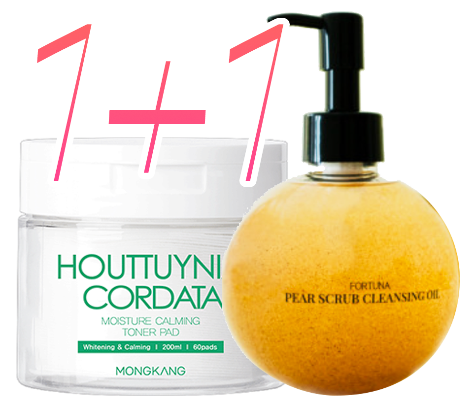 [EVENT] Moisture calming toner pad + Лийртэй scrub цэвэрлэгч oil Set
