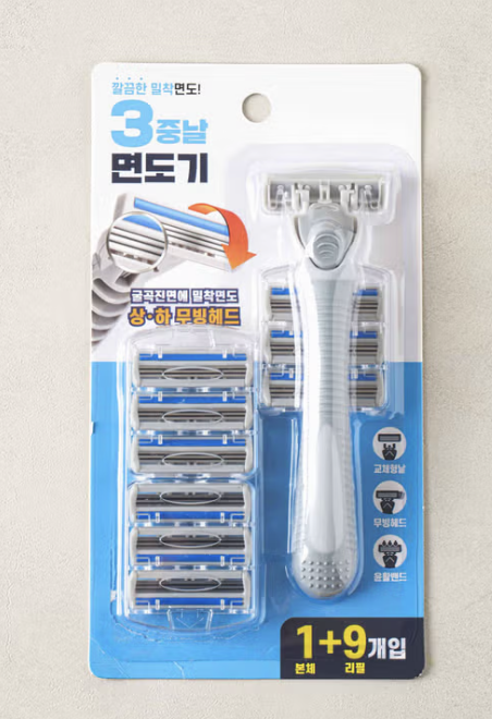 Triple Blade System Razor Blade Set